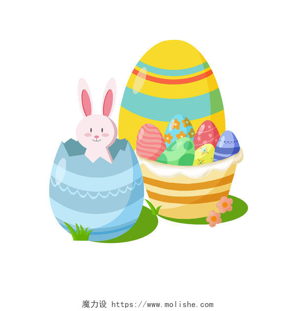 兔子的惊喜彩蛋复活节立体复活节彩蛋兔子